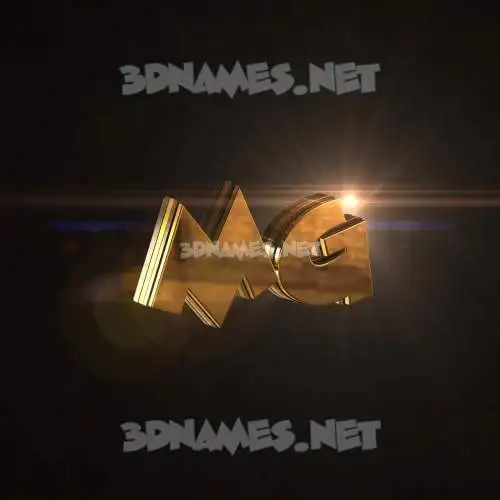 mg in Golden Sparkle style - 3D name wallpaper mg in Golden Sparkle style - 3D name wallpaper