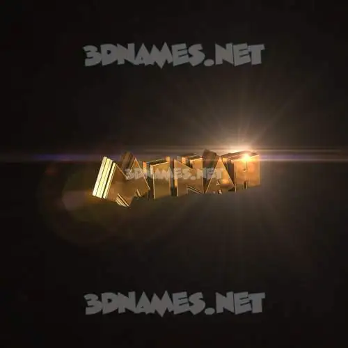 minah in Golden Sparkle style - 3D name wallpaper minah in Golden Sparkle style - 3D name wallpaper