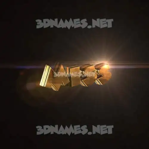miss in Golden Sparkle style - 3D name wallpaper miss in Golden Sparkle style - 3D name wallpaper