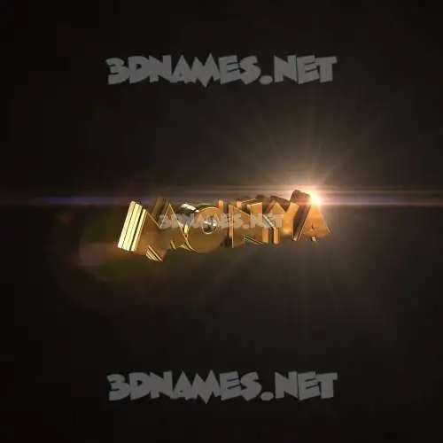 monya in Golden Sparkle style - 3D name wallpaper monya in Golden Sparkle style - 3D name wallpaper