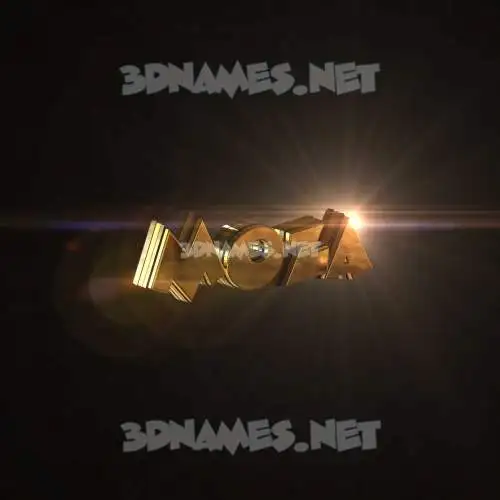 moza in Golden Sparkle style - 3D name wallpaper moza in Golden Sparkle style - 3D name wallpaper