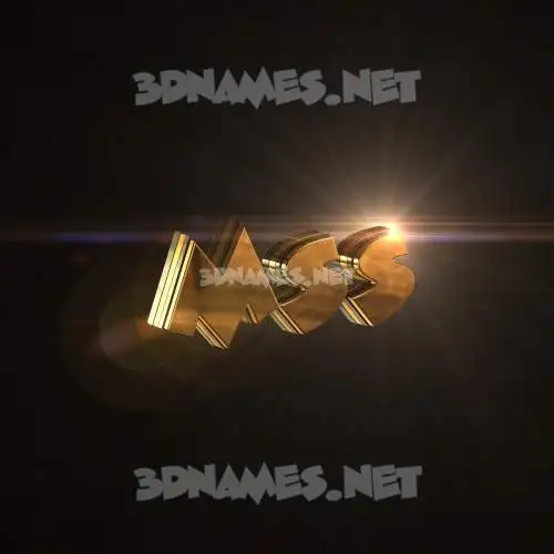 mss in Golden Sparkle style - 3D name wallpaper mss in Golden Sparkle style - 3D name wallpaper