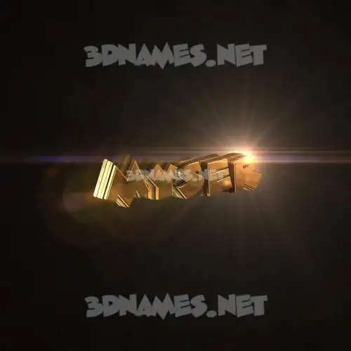 myser in Golden Sparkle style - 3D name wallpaper myser in Golden Sparkle style - 3D name wallpaper