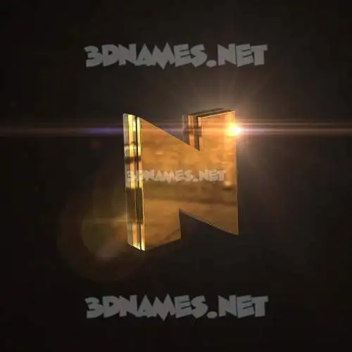 n in Golden Sparkle style - 3D name wallpaper n in Golden Sparkle style - 3D name wallpaper