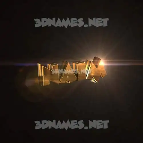 naim in Golden Sparkle style - 3D name wallpaper naim in Golden Sparkle style - 3D name wallpaper