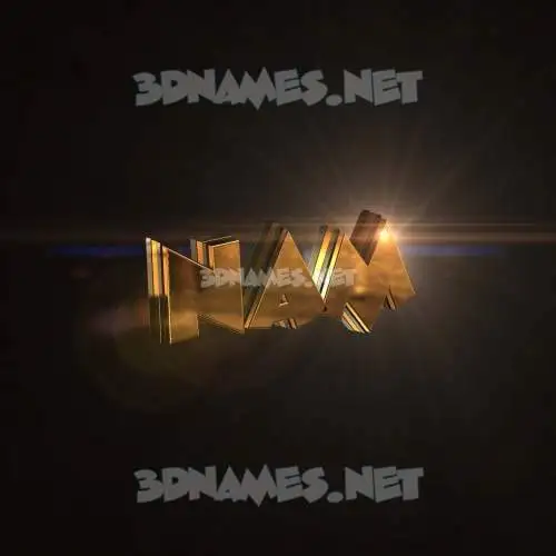 nam in Golden Sparkle style - 3D name wallpaper nam in Golden Sparkle style - 3D name wallpaper