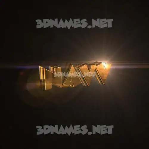navv in Golden Sparkle style - 3D name wallpaper navv in Golden Sparkle style - 3D name wallpaper