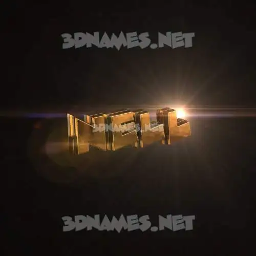 nell in Golden Sparkle style - 3D name wallpaper nell in Golden Sparkle style - 3D name wallpaper