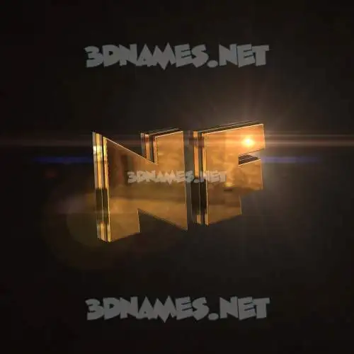 nf in Golden Sparkle style - 3D name wallpaper nf in Golden Sparkle style - 3D name wallpaper