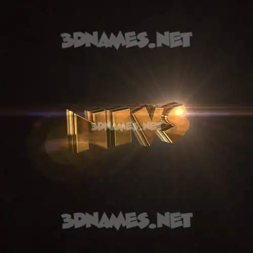 nivs in Golden Sparkle style - 3D name wallpaper nivs in Golden Sparkle style - 3D name wallpaper
