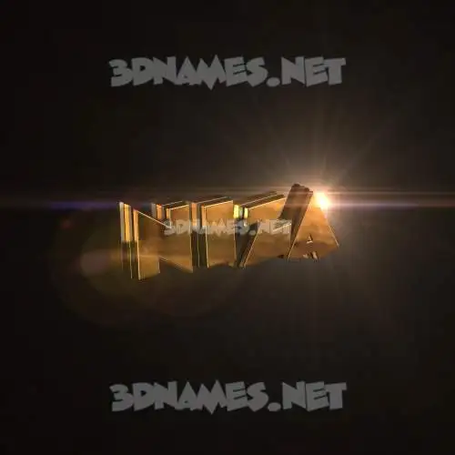 niza in Golden Sparkle style - 3D name wallpaper niza in Golden Sparkle style - 3D name wallpaper