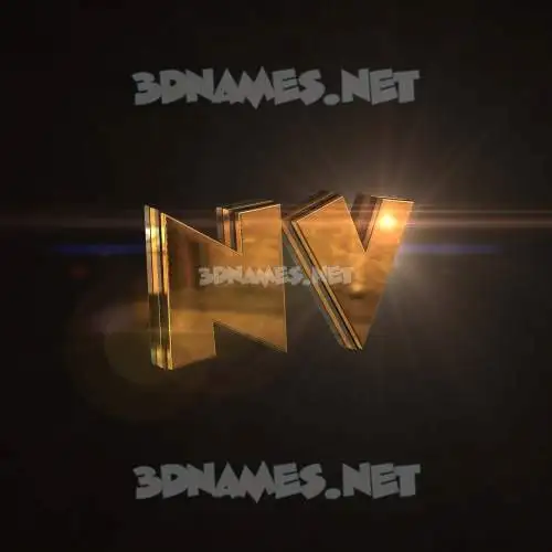 nv in Golden Sparkle style - 3D name wallpaper nv in Golden Sparkle style - 3D name wallpaper