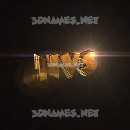 nvs in Golden Sparkle style - 3D name wallpaper nvs in Golden Sparkle style - 3D name wallpaper