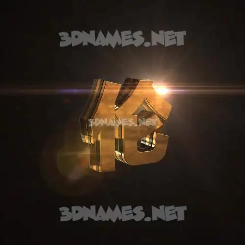 伦 in Golden Sparkle style - 3D name wallpaper