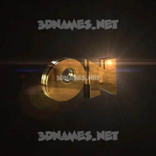 on in Golden Sparkle style - 3D name wallpaper on in Golden Sparkle style - 3D name wallpaper