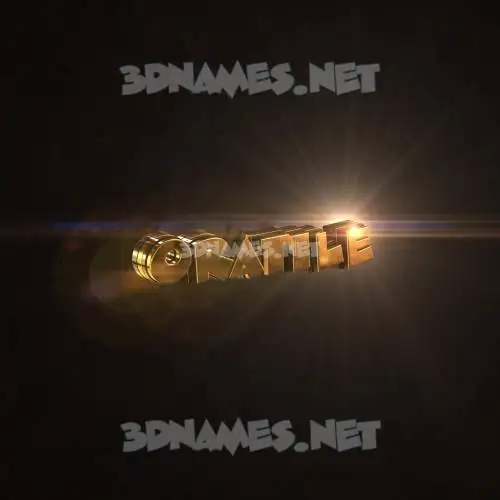 oratile in Golden Sparkle style - 3D name wallpaper