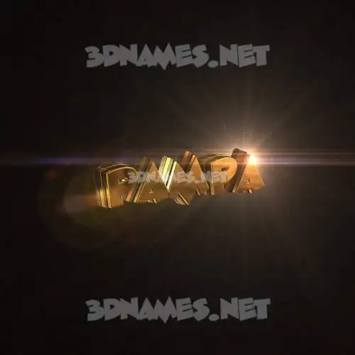 pampa in Golden Sparkle style - 3D name wallpaper pampa in Golden Sparkle style - 3D name wallpaper