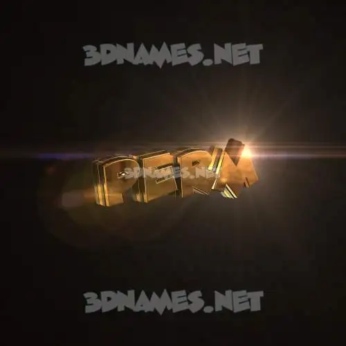 perm in Golden Sparkle style - 3D name wallpaper perm in Golden Sparkle style - 3D name wallpaper