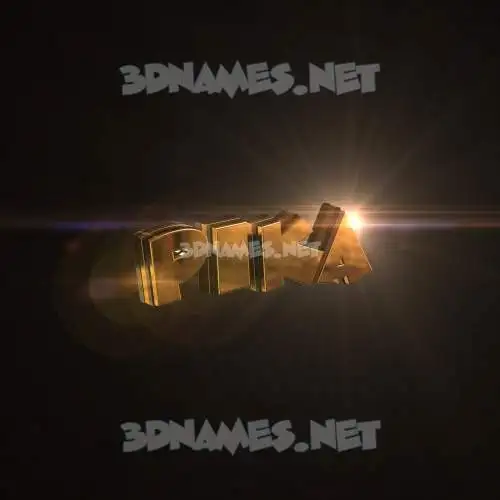 pika in Golden Sparkle style - 3D name wallpaper pika in Golden Sparkle style - 3D name wallpaper