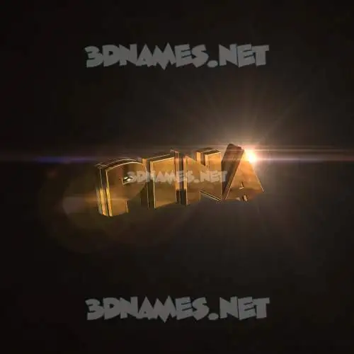pina in Golden Sparkle style - 3D name wallpaper pina in Golden Sparkle style - 3D name wallpaper