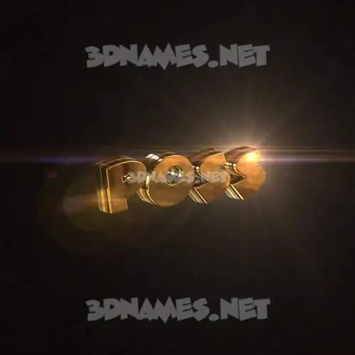 poss in Golden Sparkle style - 3D name wallpaper poss in Golden Sparkle style - 3D name wallpaper