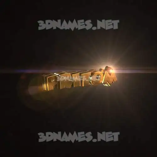 pritom in Golden Sparkle style - 3D name wallpaper pritom in Golden Sparkle style - 3D name wallpaper