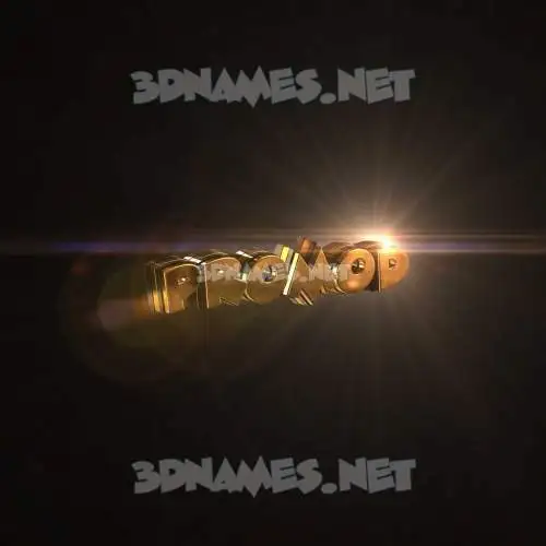 promod in Golden Sparkle style - 3D name wallpaper promod in Golden Sparkle style - 3D name wallpaper