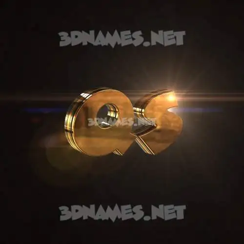 qs in Golden Sparkle style - 3D name wallpaper qs in Golden Sparkle style - 3D name wallpaper