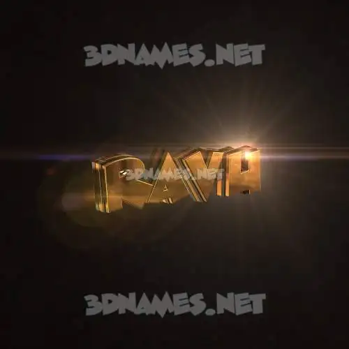 ravu in Golden Sparkle style - 3D name wallpaper ravu in Golden Sparkle style - 3D name wallpaper