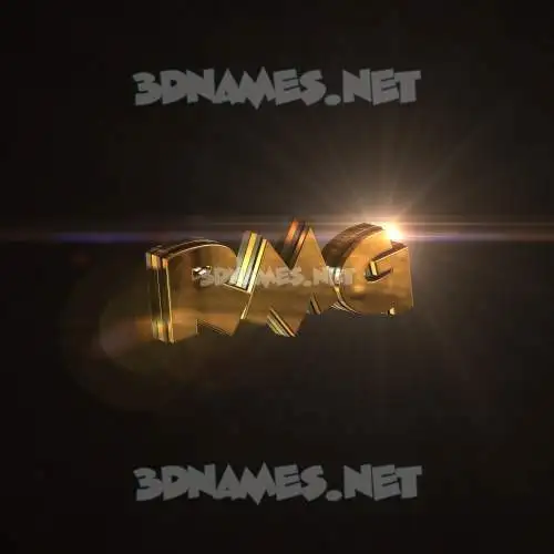 rmg in Golden Sparkle style - 3D name wallpaper rmg in Golden Sparkle style - 3D name wallpaper