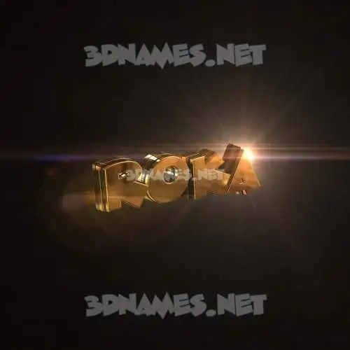 roka in Golden Sparkle style - 3D name wallpaper roka in Golden Sparkle style - 3D name wallpaper