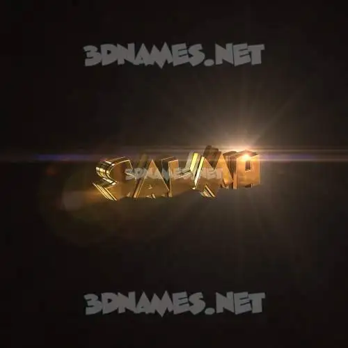 salmu in Golden Sparkle style - 3D name wallpaper salmu in Golden Sparkle style - 3D name wallpaper