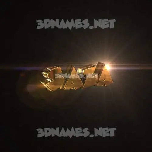 saza in Golden Sparkle style - 3D name wallpaper saza in Golden Sparkle style - 3D name wallpaper