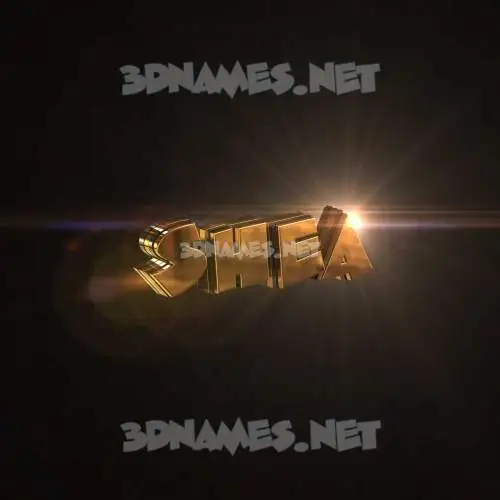shea in Golden Sparkle style - 3D name wallpaper shea in Golden Sparkle style - 3D name wallpaper