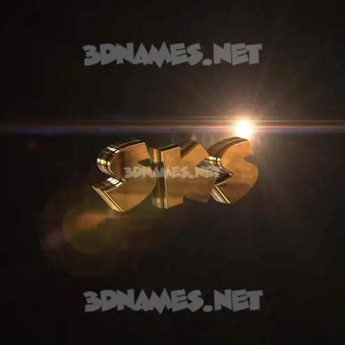 sks in Golden Sparkle style - 3D name wallpaper sks in Golden Sparkle style - 3D name wallpaper