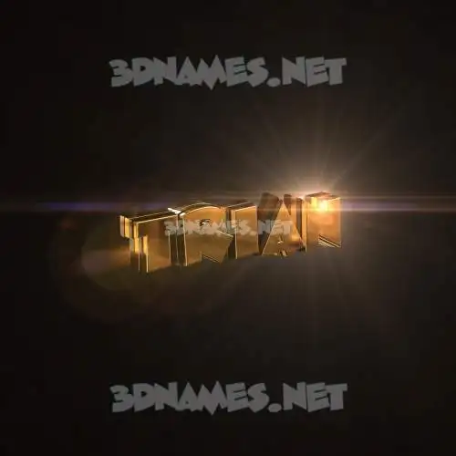 trian in Golden Sparkle style - 3D name wallpaper trian in Golden Sparkle style - 3D name wallpaper