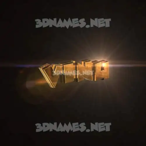 vinu in Golden Sparkle style - 3D name wallpaper vinu in Golden Sparkle style - 3D name wallpaper