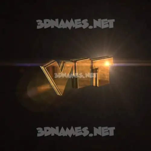 vit in Golden Sparkle style - 3D name wallpaper vit in Golden Sparkle style - 3D name wallpaper