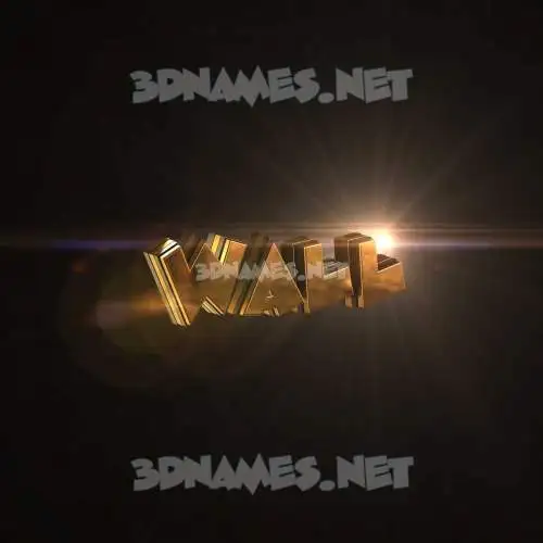 wall in Golden Sparkle style - 3D name wallpaper wall in Golden Sparkle style - 3D name wallpaper