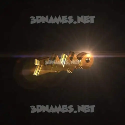 zamo in Golden Sparkle style - 3D name wallpaper zamo in Golden Sparkle style - 3D name wallpaper