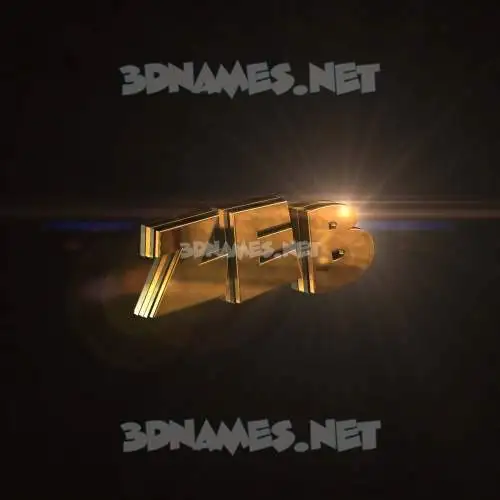 zeb in Golden Sparkle style - 3D name wallpaper