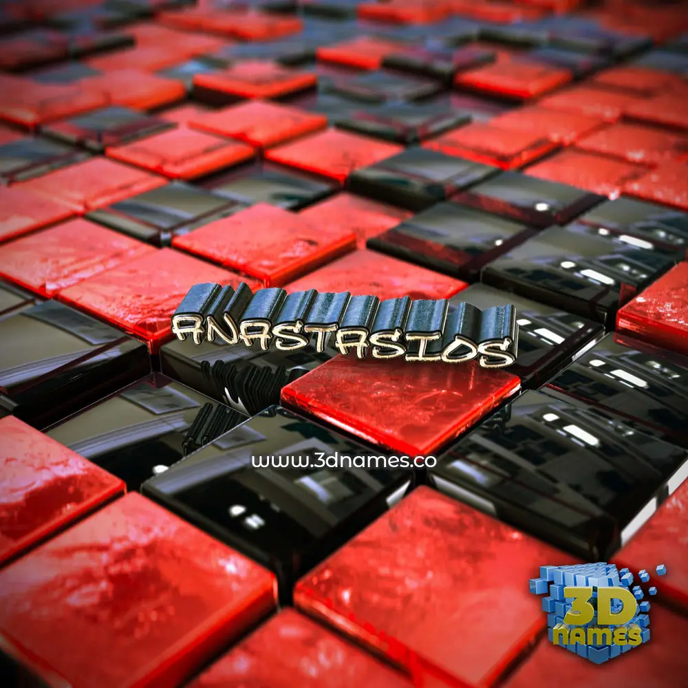 anastasios in Red Checkered style - 3D name wallpaper anastasios in Red Checkered style - 3D name wallpaper