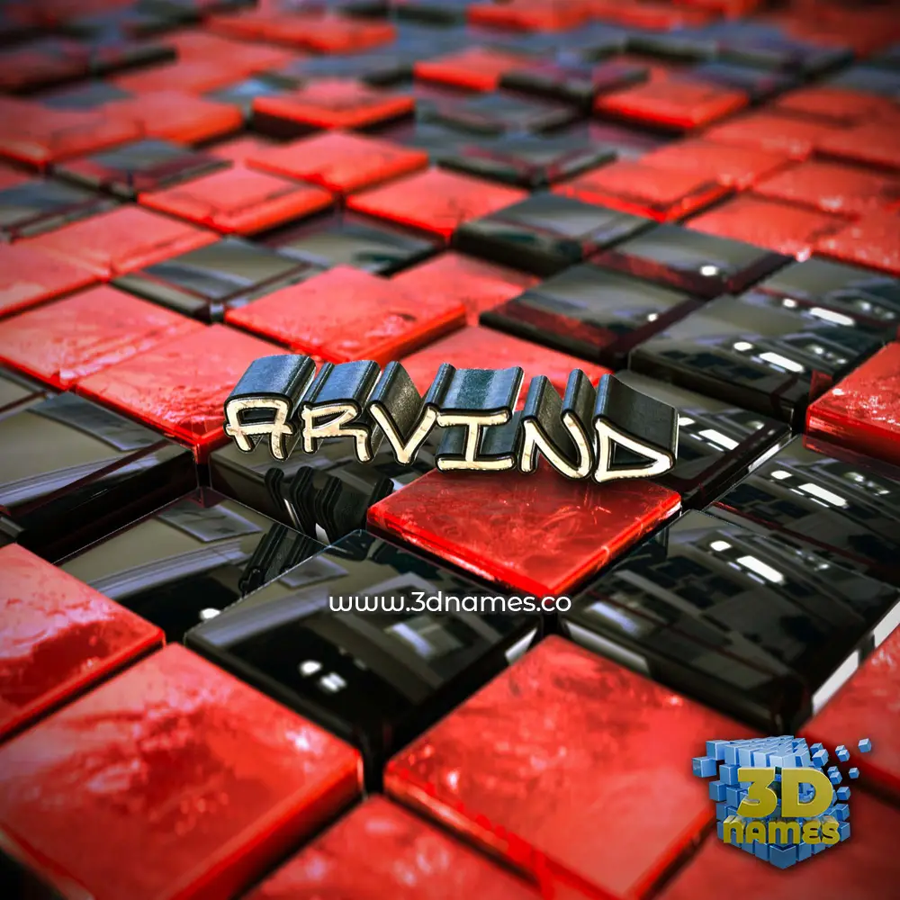 arvind in Red Checkered style - 3D name wallpaper arvind in Red Checkered style - 3D name wallpaper