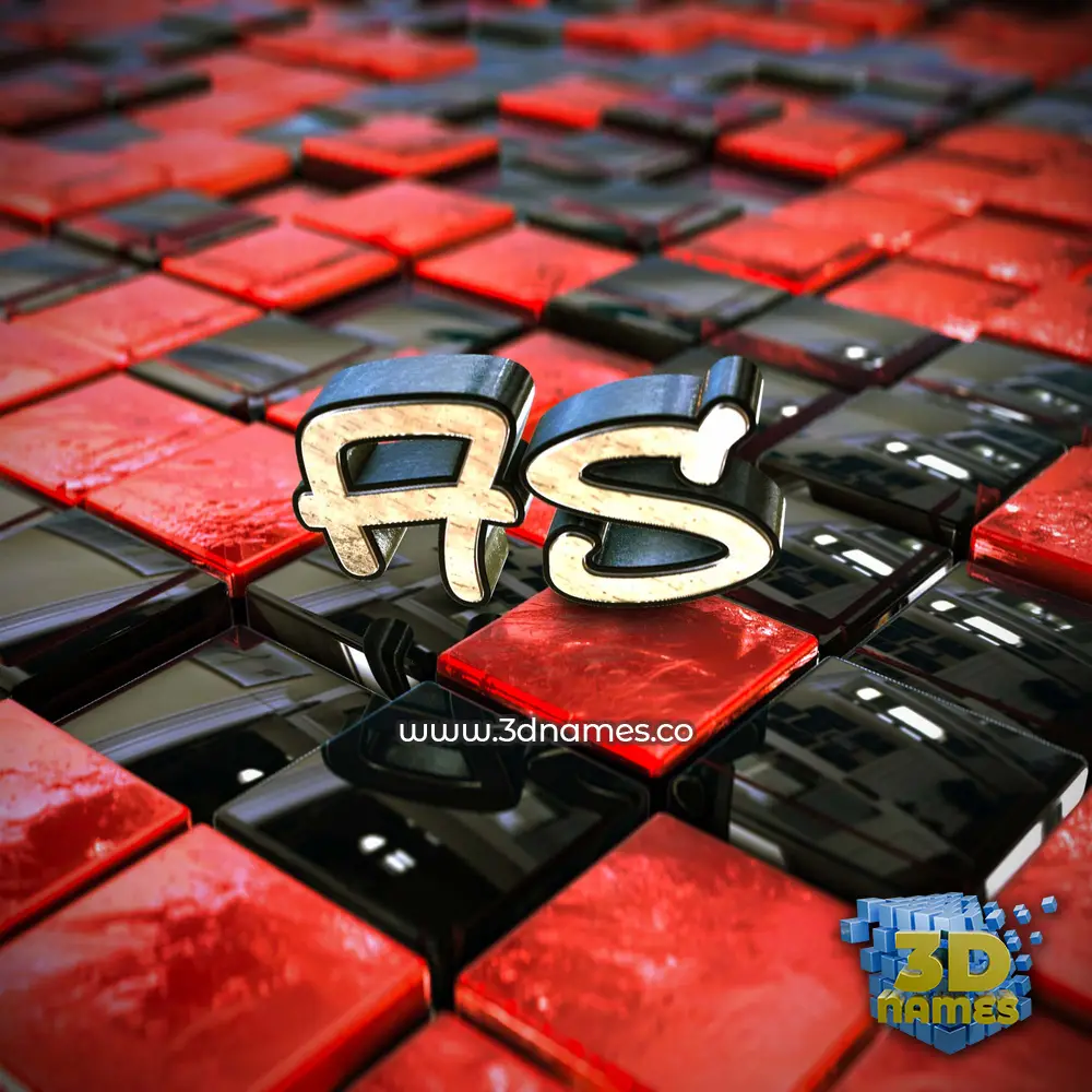 as in Red Checkered style - 3D name wallpaper as in Red Checkered style - 3D name wallpaper