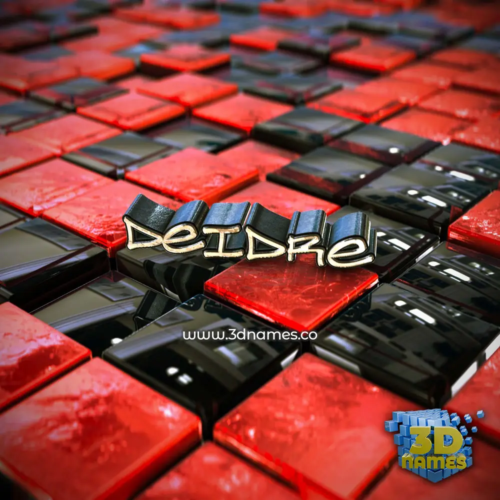 deidre in Red Checkered style - 3D name wallpaper deidre in Red Checkered style - 3D name wallpaper