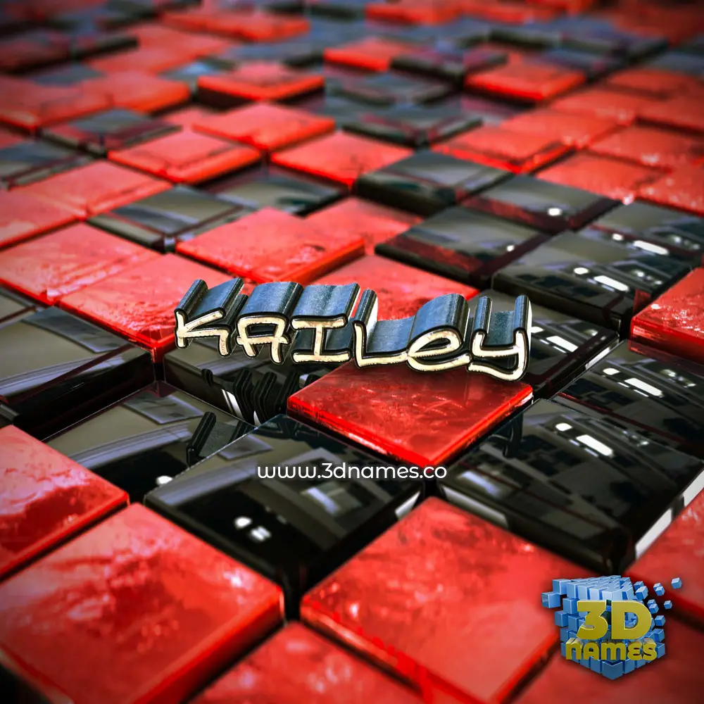 kailey in Red Checkered style - 3D name wallpaper kailey in Red Checkered style - 3D name wallpaper