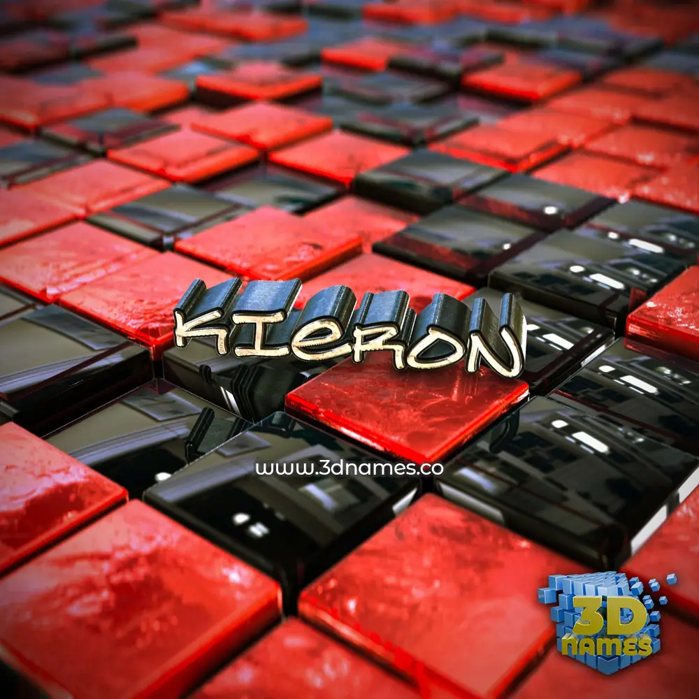 kieron in Red Checkered style - 3D name wallpaper kieron in Red Checkered style - 3D name wallpaper