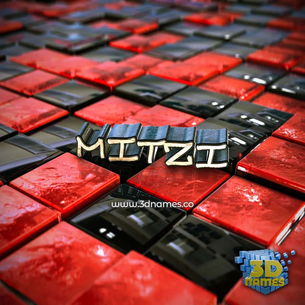 mitzi in Red Checkered style - 3D name wallpaper mitzi in Red Checkered style - 3D name wallpaper