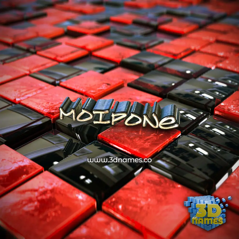 moipone in Red Checkered style - 3D name wallpaper moipone in Red Checkered style - 3D name wallpaper