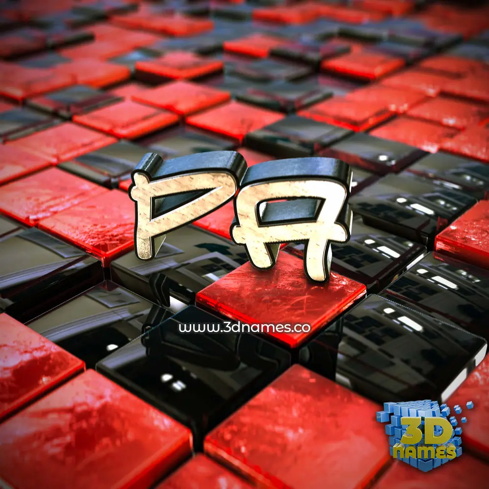 pa in Red Checkered style - 3D name wallpaper pa in Red Checkered style - 3D name wallpaper